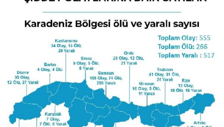 Türkiye’nin silahlı şiddet haritası açıklandı: İstanbul ilk, Erzincan son sırada yer aldı