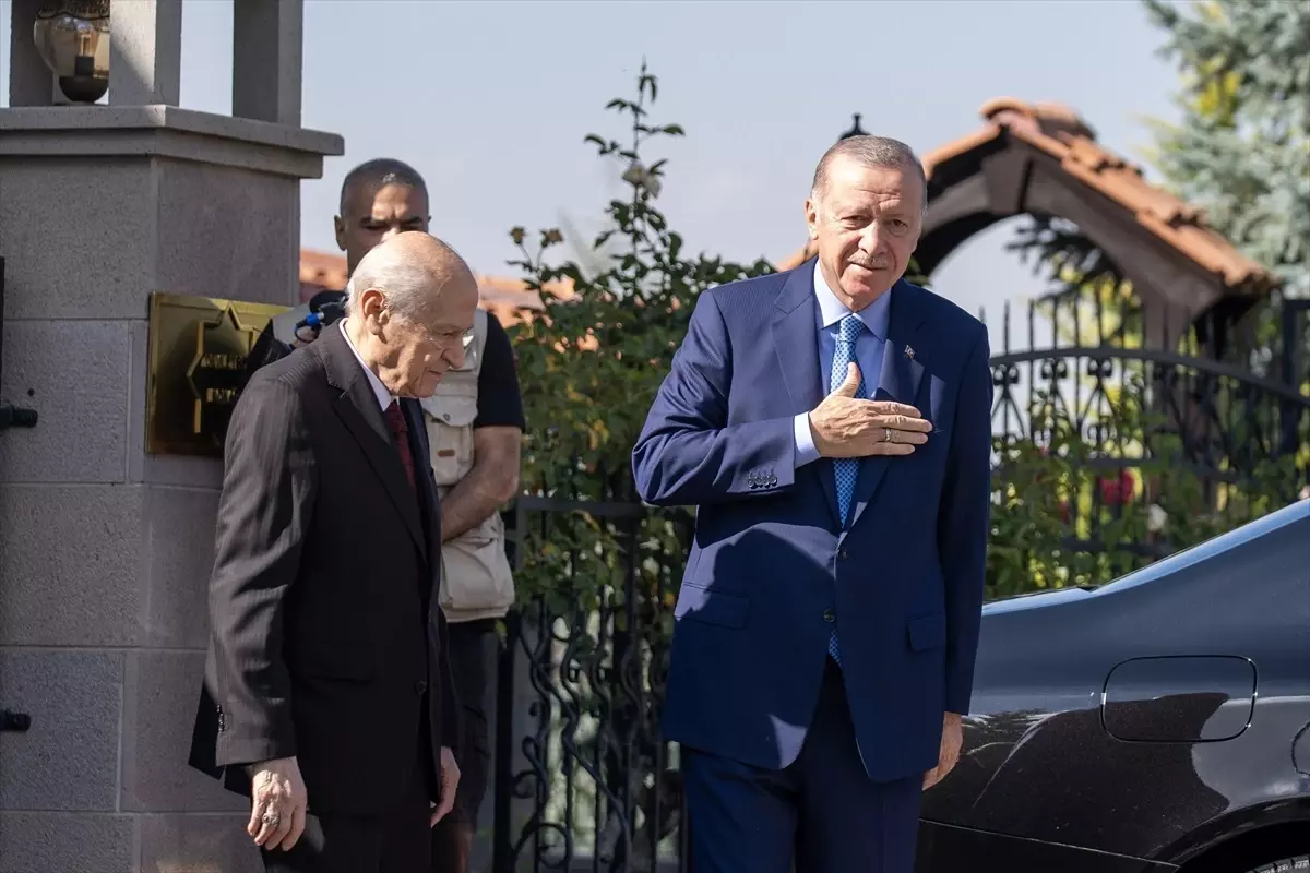 Cumhurbaşkanı Erdoğan, MHP Genel Başkanı Bahçeli ile görüştü