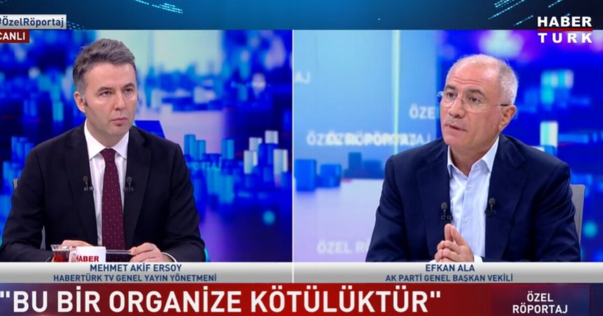 Efkan Ala, Habertürk TV’de soruları yanıtladı